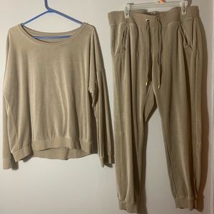 Tan New York and Compony Sweat Suit